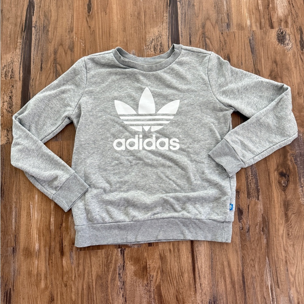 Adidas Heather Gray Crewneck Sweatshirt
